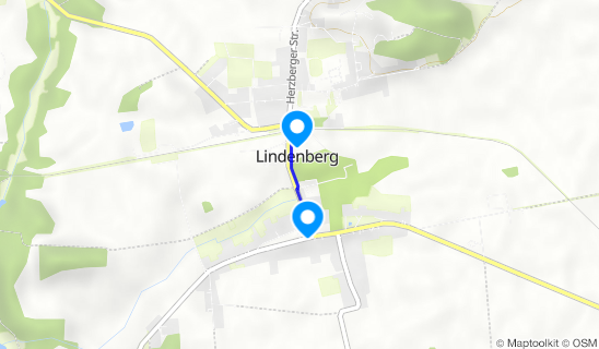 Kartenausschnitt Gutspark Lindenberg